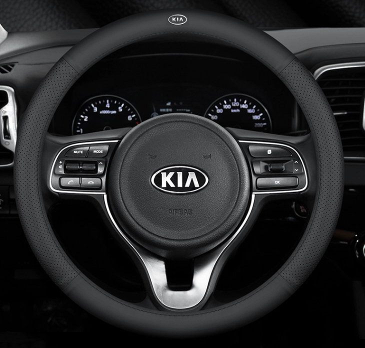 Чохол на кермо Lux Ultrathin натуральної шкіри для автомобіля KIA