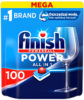 Таблетки для посудомоечных машин Finish Power All In 1, 100 шт