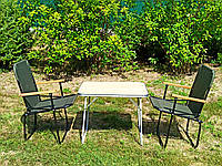 Набір стіл і стільці для пікніка крісла складні для природи "Патріот О1+2з-" меблі для відпочинку риболовлі
