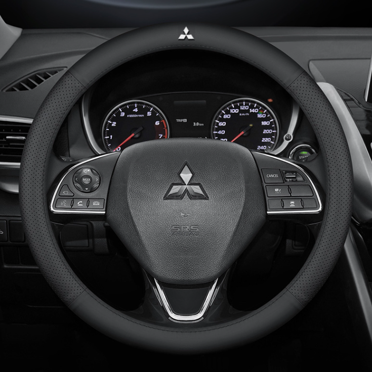 Чохол на кермо Lux Ultrathin натуральної шкіри для автомобіля Mitsubishi