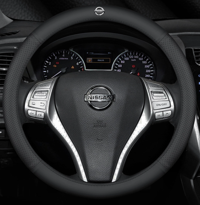 Чохол на кермо Lux Ultrathin натуральної шкіри для автомобіля Nissan