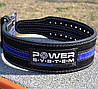Пояс для пауерліфтингу Power System PS-3800  PowerLifting шкіряний Black/Blue Line XL, фото 10