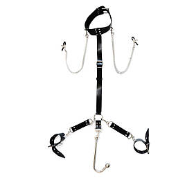 Бондажний набір з металевим анальним гаком Art of Sex Beatrice Bondage set with anal hook No 1