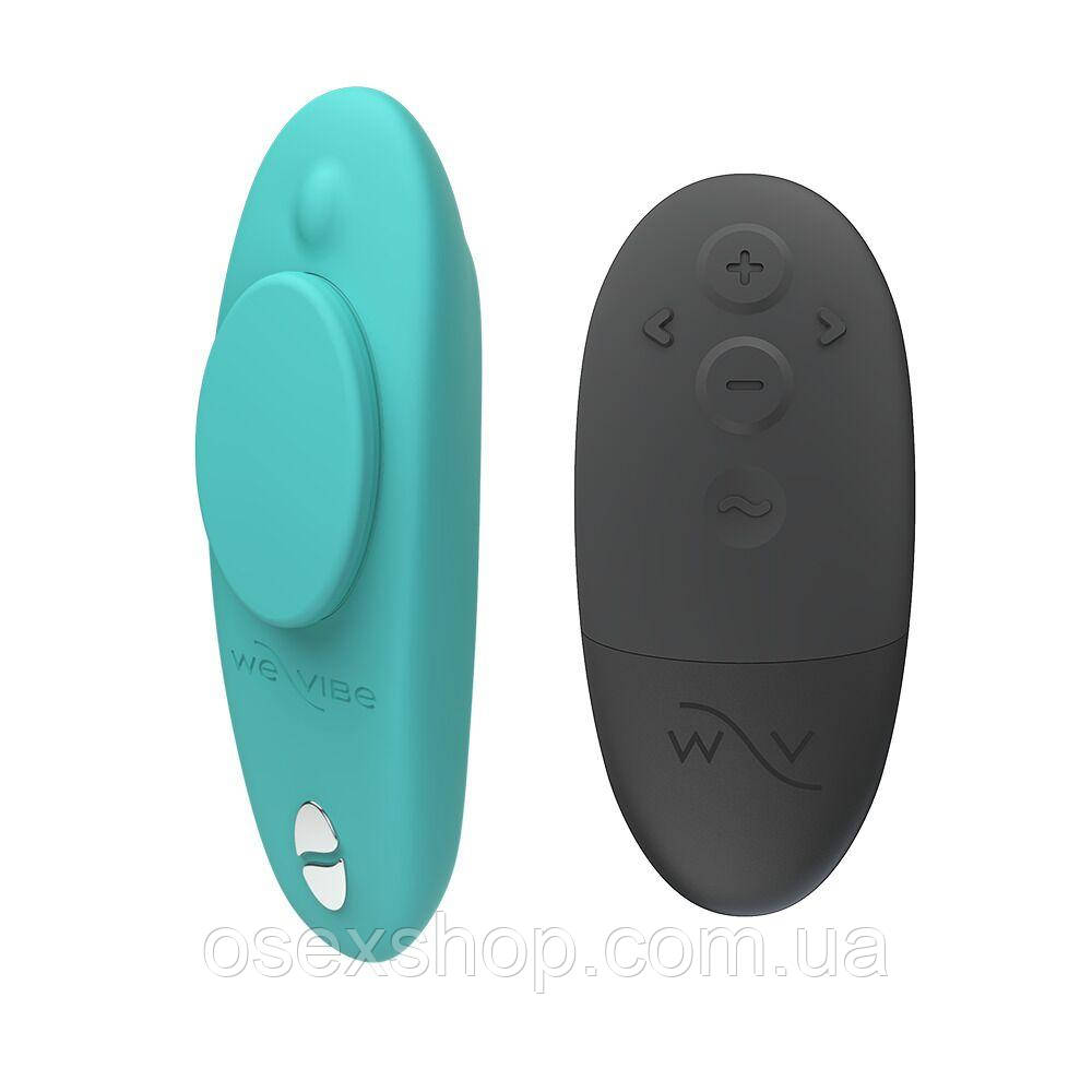 Смарт-вібратор у трусики We-Vibe Moxie+ Aqua, оновлений пульт ДК, фото 1