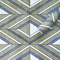 Самоклеюча плівка 0,45х10м х 0,07мм Волошкові ромби SW-00001256