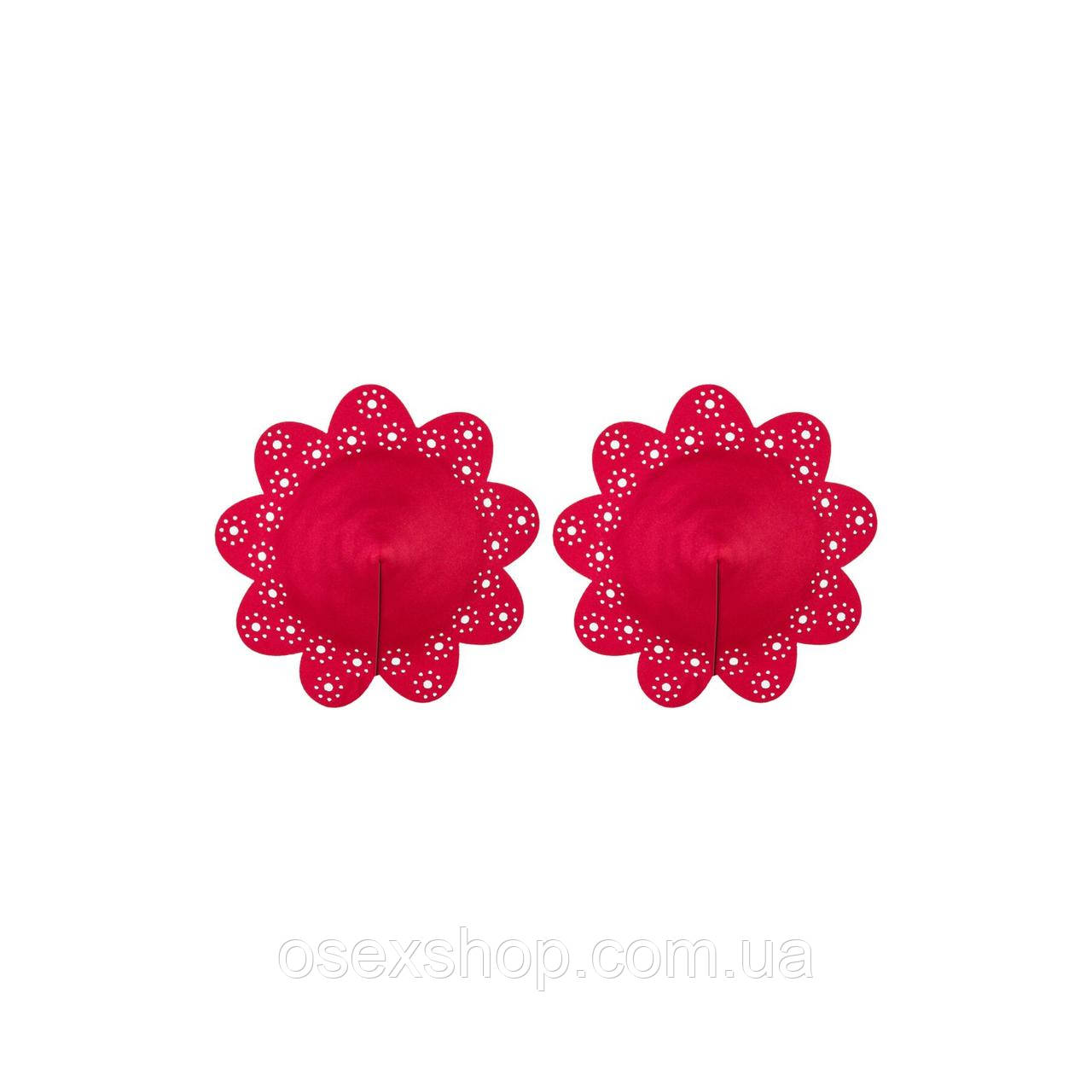 Постіс на соски Obsessive A770 nipple covers red O/S