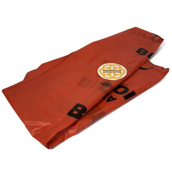 Пакети для медичних утилізованих відходів 110 л, 75 мкм, рулон 10 шт, червоний Sanpreis, фото 1