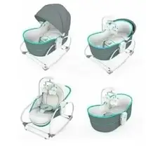 Дитяча люлька Rocker Bassinet БЛАКИТНА 5 in 1 | Люлька-баунсер Mastela Rocker Bassine, фото 3