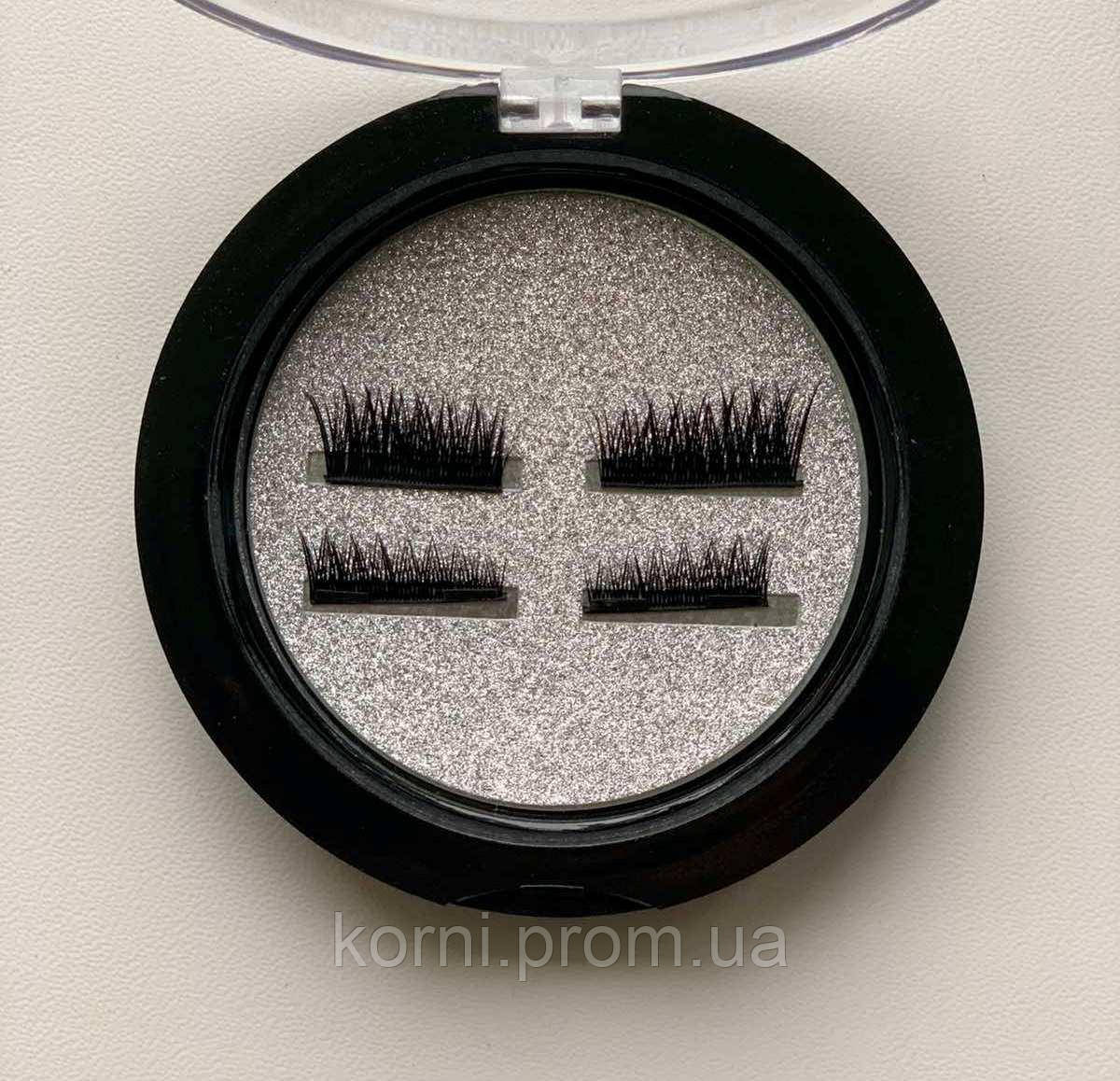 Магнитные накладные ресницы Magnetic lashes Pro Черные на 2 магнита (ММ) - фото 1 - id-p1977298285