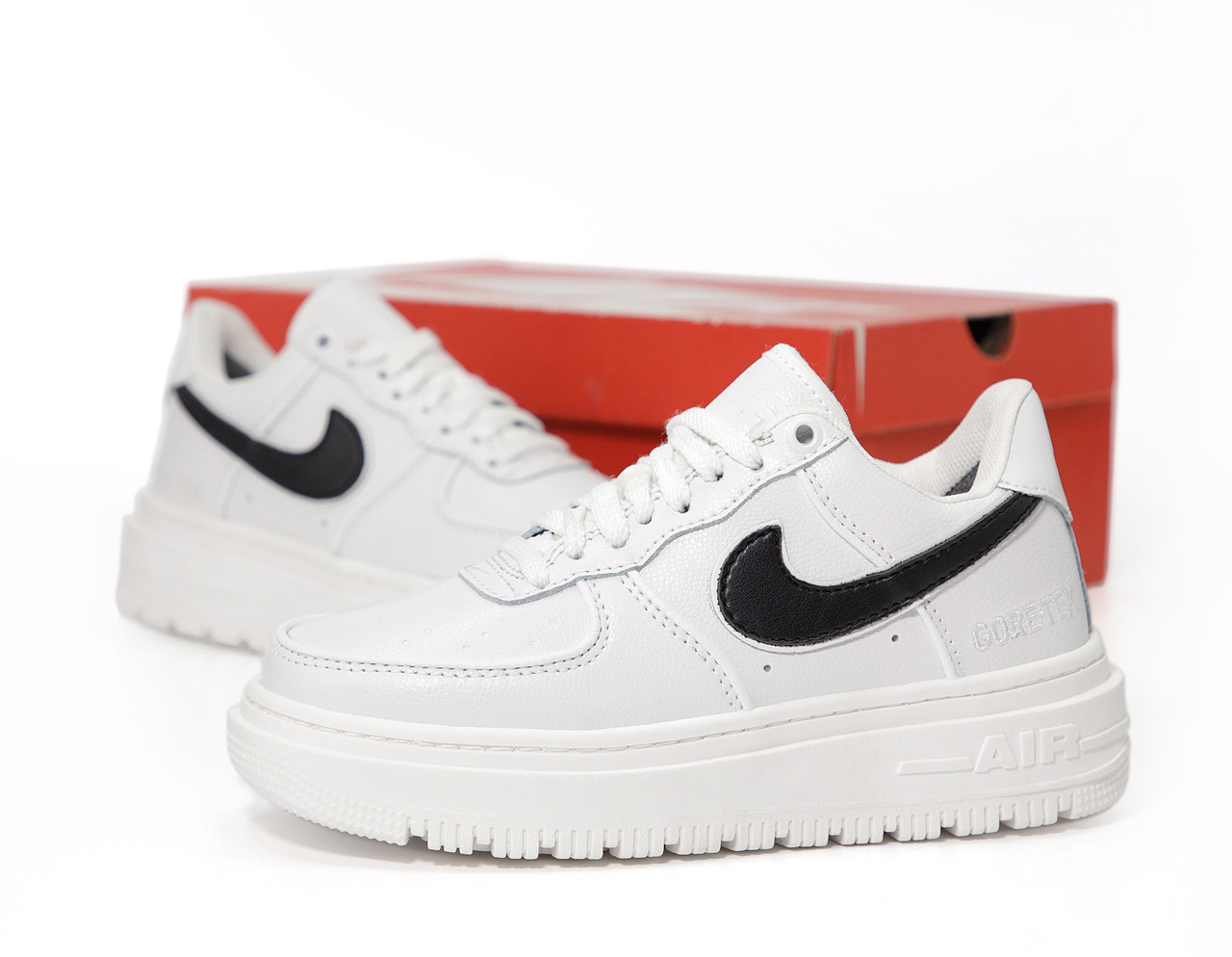 Найк Аир Форс Гортекс Зимние женские кроссовки термо белые Nike Air ...