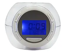 Електронні настільні годинники з підсвічуванням 7 Color Changing Alarm Clock | Годинник з будильником, фото 2