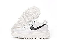 Nike Air Force 1 Luxe GORE-TEX Зимние женские кроссовки термо белые Найк Аир Форс Гортекс Обувь зимняя женская