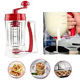 Універсальний ручний міксер для тіста з дозатором Pancake Machine, Тістомішалка, Диспенсер для тіста, фото 7