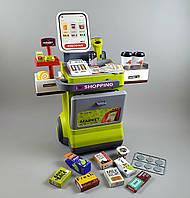 Ігровий набір супермаркет каса 668-126 звук, світло  сканер 48 елементів