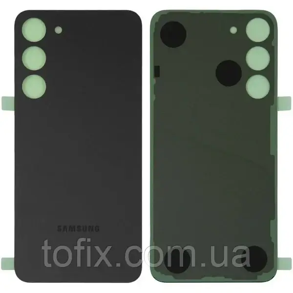 Задня панель корпусу (кришка акумулятора) Samsung S916/S23 Plus (GH82-30388A) зі склом камери, оригінал, Чорний