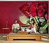 3D Фото шпалери "Букет з червоних троянд" - Будь-який розмір! Читаємо опис!, фото 3