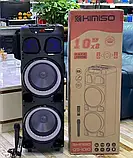 Колонка з мікрофоном Kimiso QS-1010 BT (10 "BASS*2/LED підсвічування/TWS), Bluetooth акустика, фото 4