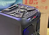 Колонка з мікрофоном Kimiso QS-1010 BT (10 "BASS*2/LED підсвічування/TWS), Bluetooth акустика, фото 6