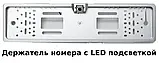 Камера заднього виду рамка 16LED Silver з підсвічуванням номера, Номерна рамка з камерою, фото 9