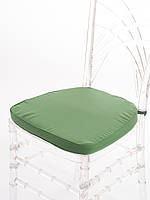 Зелена подушка для стільців типу К'яварі з липучками для кріплення