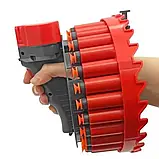 Іграшкова зброя Growler H01 28 зарядів, Автоматичний бластер-кулемет, фото 10