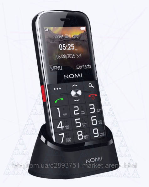 Кнопочный Телефон с Большими Кнопками на 2 Sim NOMI I220 Dual Sim ...