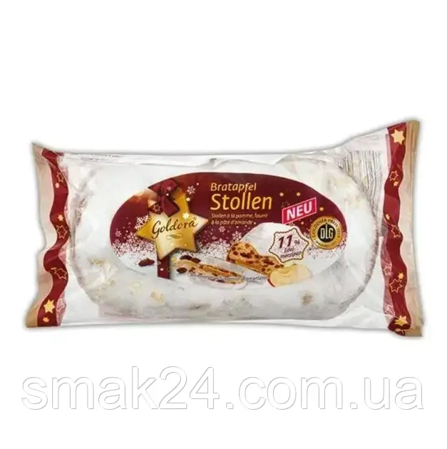 Різдвяний кекс (Штоллен) з яблуком і родзинками Goldora Stollen 200 г Німеччина