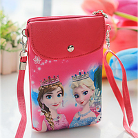 Дитяча сумка месенджер через плече для дівчаток Холодне серце Ельза (Frozen Elsa) червоний (NST)