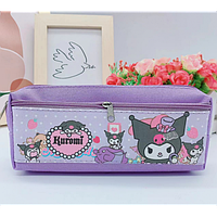 Пенал косметичка Куромі, аніме, (Kuromi) геншен, манги, hello kitty, Санріо Кітті, Мелоді на 2 відділення фіолетовий (NST)