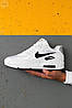 Чоловічі кросівки Nike Air Max 90 white black essential Взуття Найк Аір Макс 90 білі з чорним, фото 5