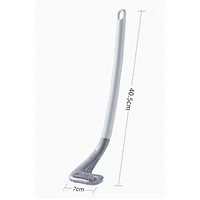 Силіконова щітка йоршик для унітазу Golf з довгою ручкою біла на гачку (MM)