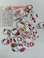 Подарочный набор для девочки аниме Hello Kitty 3 предмета Хелоу Китти (NST)