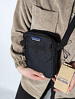 Барсетка мужская спортивная сумка-мессенджер кросс-боди Патагония Patagonia черный (Nois)