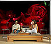 3D Фото шпалери "Троянди з пелюстками над водою" - Будь-який розмір! Читаємо опис!, фото 5