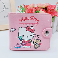 Кошелек бумажник детский для девочки  Хеллоу Китти Hello Kitty  подарок дочке розовый (NST)