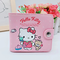 Кошелек бумажник детский для девочки Хеллоу Китти Hello Kitty подарок дочке розовый (NST)