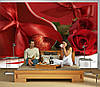 3D Фото шпалери "Троянди та червоні банти" - Будь-який розмір! Читаємо опис!, фото 5