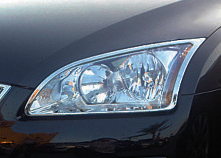 Накладка на фары (2 шт, ABS) для Ford Focus II 2005-2008 гг (ID ...