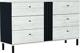 Комод 3Ш+3Ш з ДСП у вітальню, спальню Тео Світ Меблів