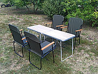 Туристичний розкладний стіл крісло для кемпінгу складні меблі "Патріот О2+4з" пром юа знижка акція купити