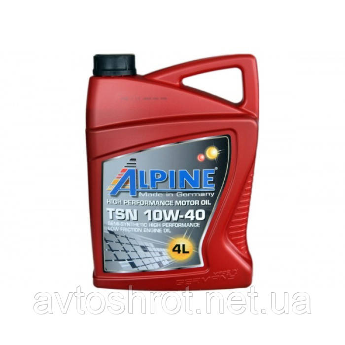 Олива моторна ALPINE 10W-40 ТSN SN/CF 4л