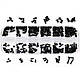 Набір потайних гвинтів для ноутбуків (чорні) M2 M2.5 M3 240шт - фото 3 - id-p1973766506