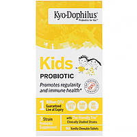 Kyolic, смесь пробиотиков для детей, со вкусом ванили, 60 жевательных таблеток Днепр