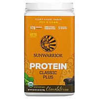 Sunwarrior, Protein Classic Plus , Plant Based, Chocolate, 1.65 lb (750 g) Днепр