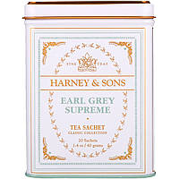 Harney & Sons, Качественные сорта чая, эрл грей Supreme, 20 саше, 40 г (1,4 унции) Днепр