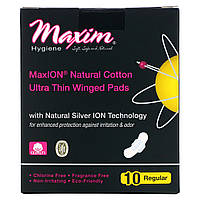Maxim Hygiene Products, Ультра-тонкие прокладки с крылышками, обычные, 10 шт. Днепр