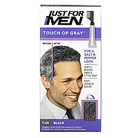 Just for Men, Мужская краска для волос с гребешком Touch of Gray, оттенок черный T-55, 40 г Днепр