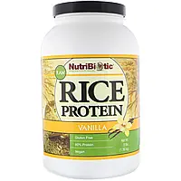 NutriBiotic, Необработанный рисовый протеин, ваниль, 1,36 кг (3 фунта) Днепр