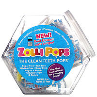 Zollipops, The Clean Teeth Pops, леденцы для чистки зубов, ассорти, 147 г (5,2 унции) Днепр