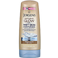 Jergens, Увлажняющее средство Natural Glow для нанесения на влажную кожу, укрепляющее, оттенок Medium to Tan